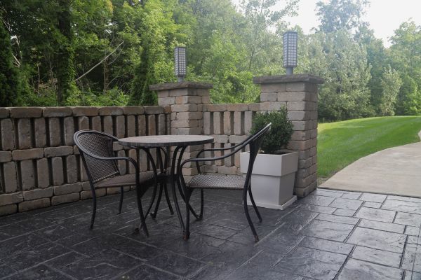 Stamped Concrete Patio Installation in Lafayette