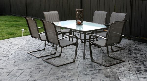 Porch Stamping in Lafayette