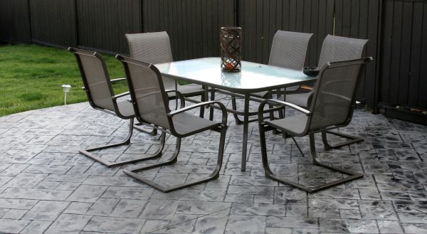 Backyard Concrete Stamping in Lafayette